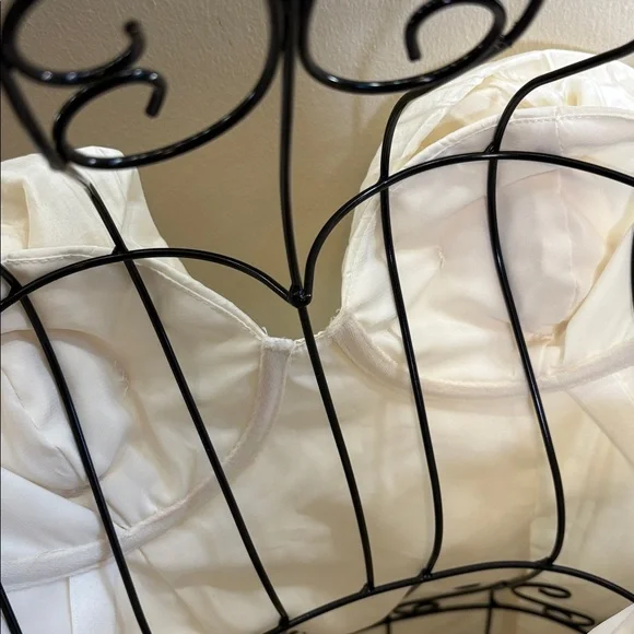 💚For Love And Lemons Women’s Kali White Ivory Mini Dress, Size XS - Picture 9 of 13